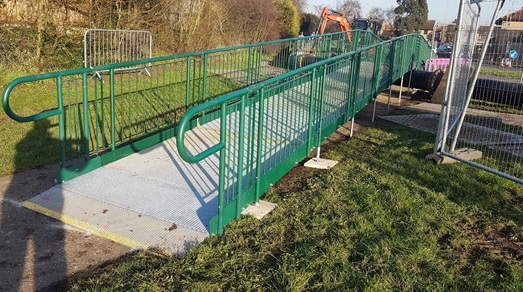 temporary walkway, Chelmsford Waste Pipe