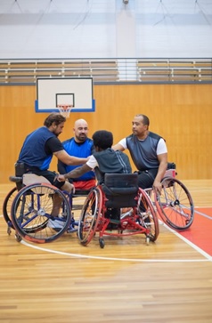 wheelchair access to a leisure centre 